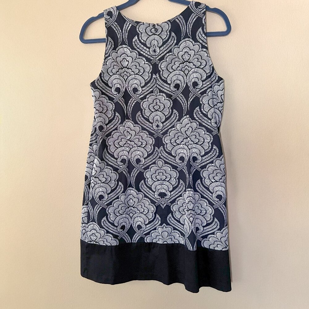 Maggy London Black and White Sleeveless Sheath Dress Size 6P, 6 Petite - Picture 3 of 5